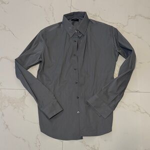 Theory Slate Gray Dress Shirt